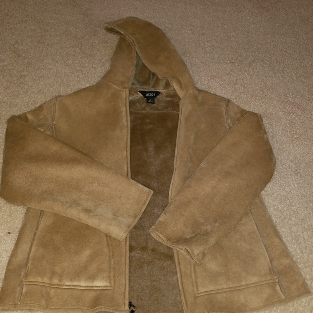 Aeros faux fur lined jacket size m